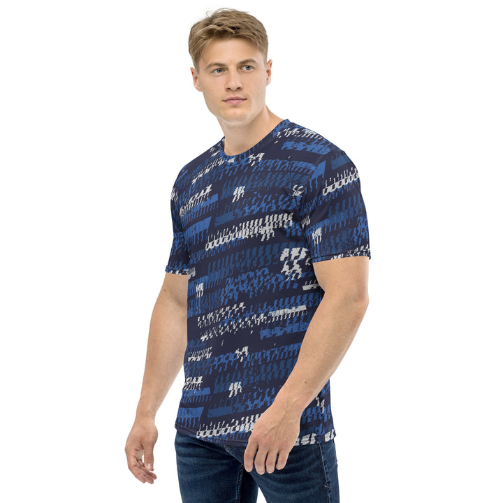 Premium Men's Jersey - Blue-White Repeat