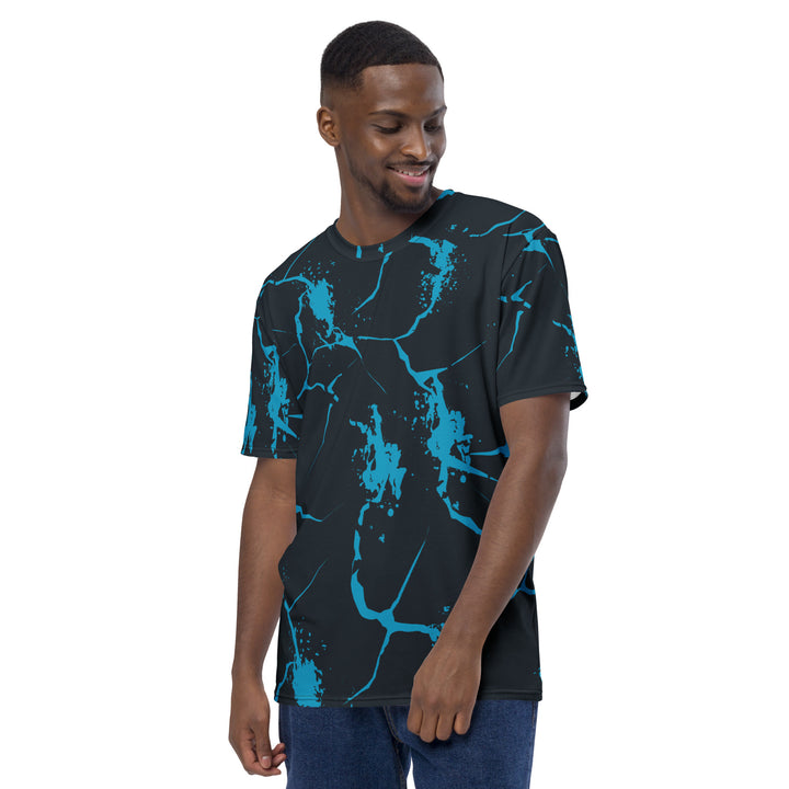 Premium Men's Jersey - Black-Blue Nerve