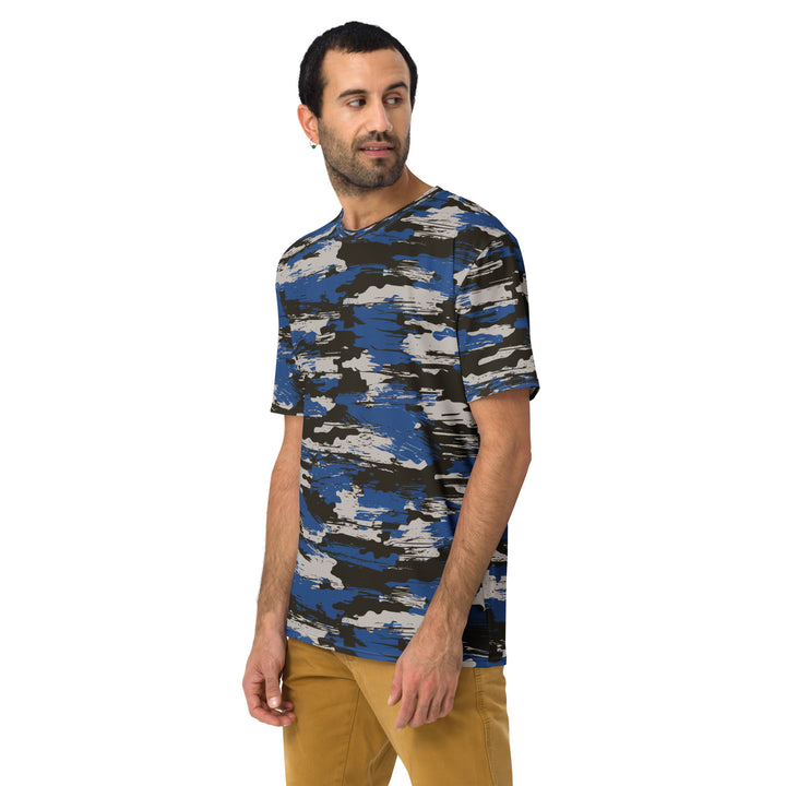 Premium Men's Jersey - Black-Blue Landscape