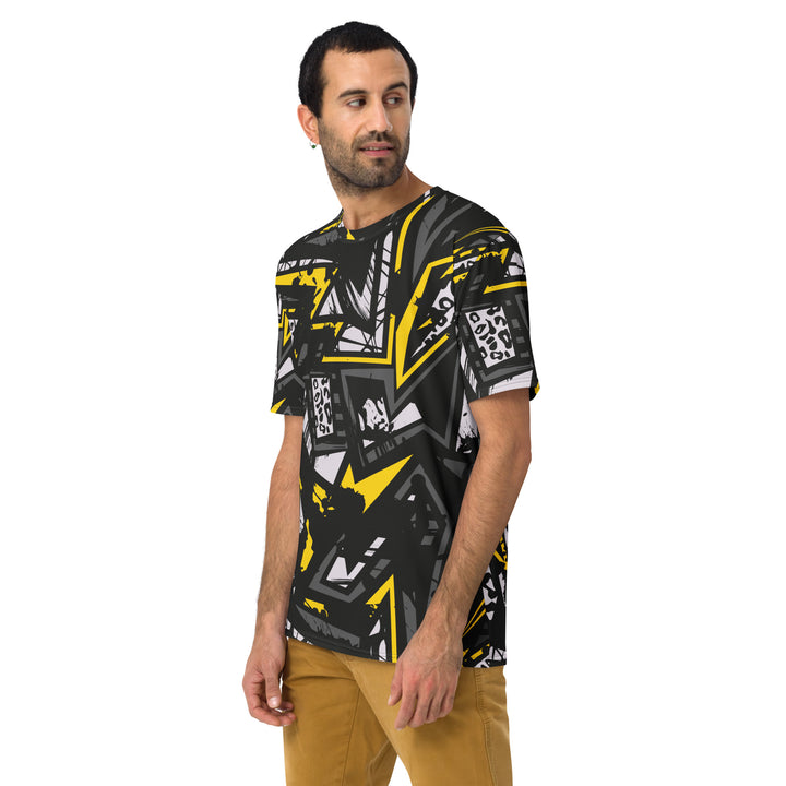 Premium Men's Jersey - Black-Yellow Power