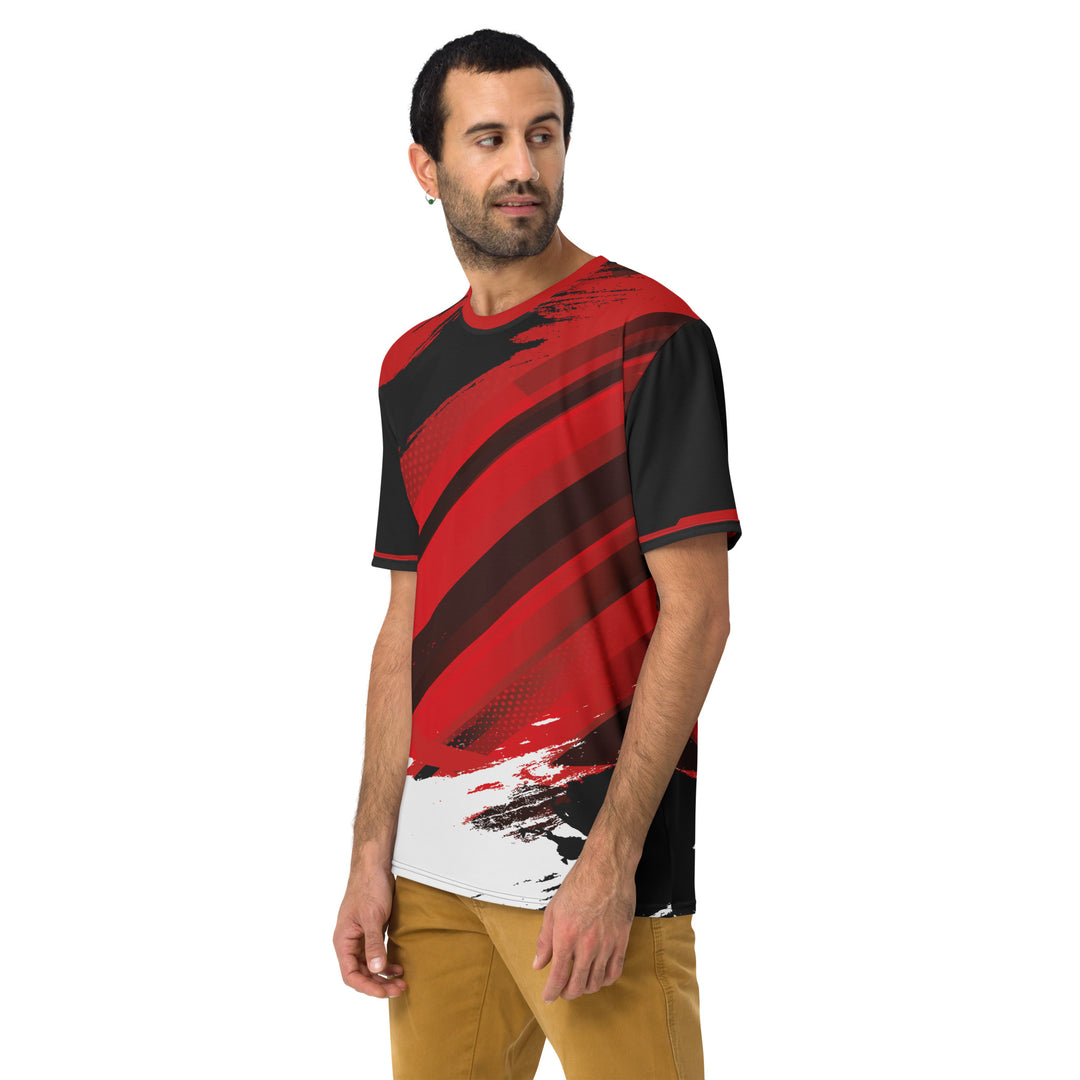 Premium Men's Jersey - Black-Red Toss