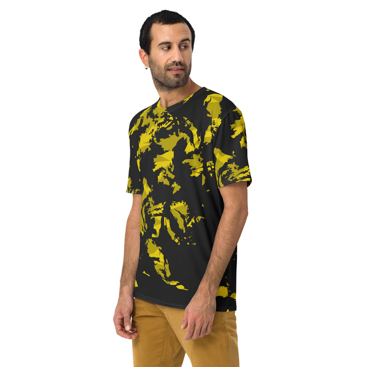 Premium Men's Jersey - Black-Yellow Fighter