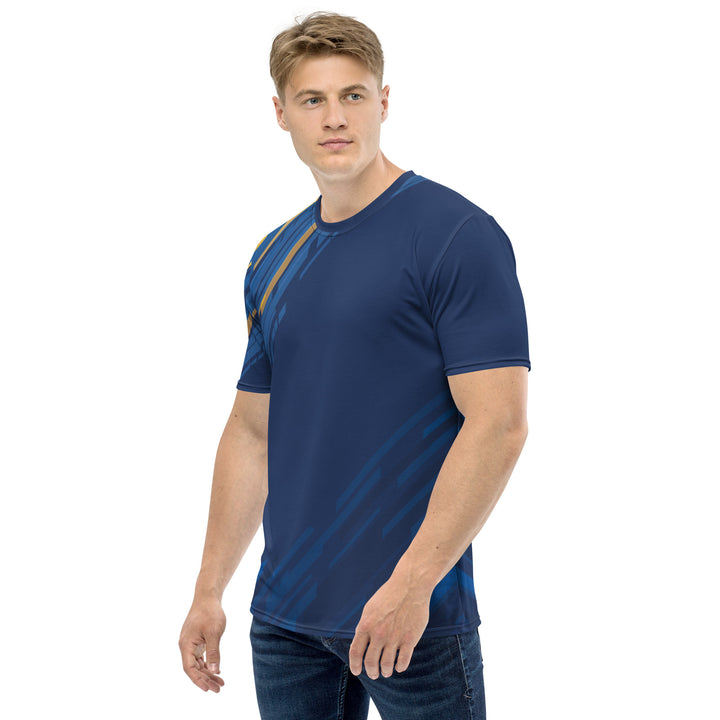 Premium Men's Jersey - Blue-Yellow Victory