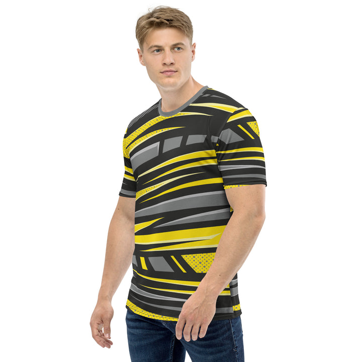 Premium Men's Jersey - Black-Yellow Trail