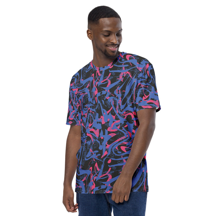 Premium Men's Jersey - Blue-Pink Artist