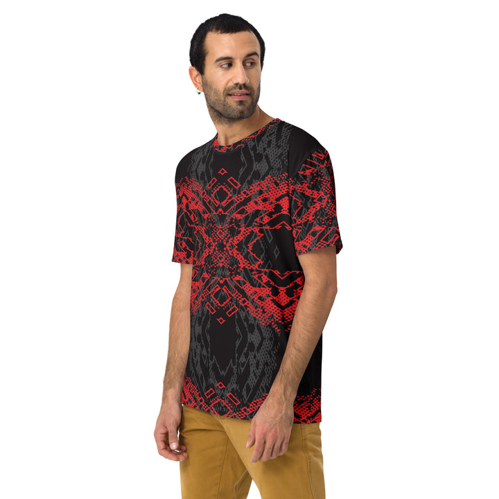 Premium Men's Jersey - Black-Red Heart