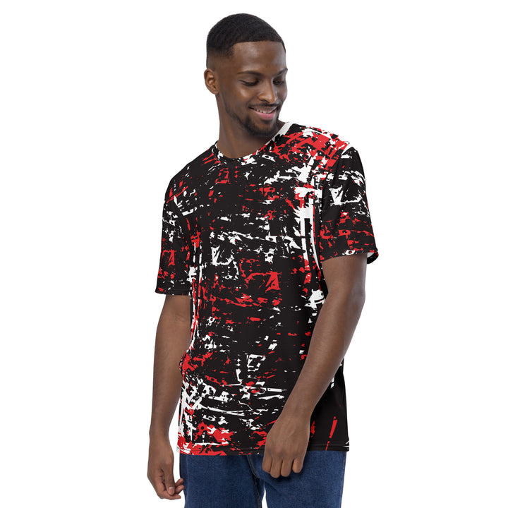 Premium Men's Jersey - Black-Red Dim