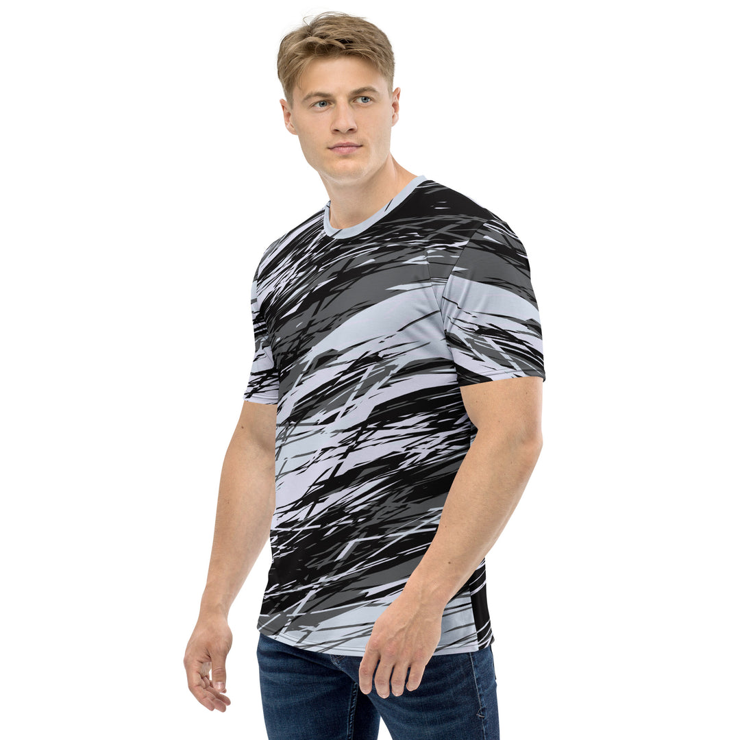 Premium Men's Jersey - Black-White Line