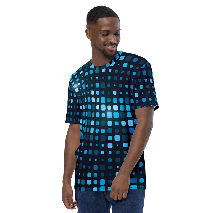 Premium Men's Jersey - Black-Blue Shimmer