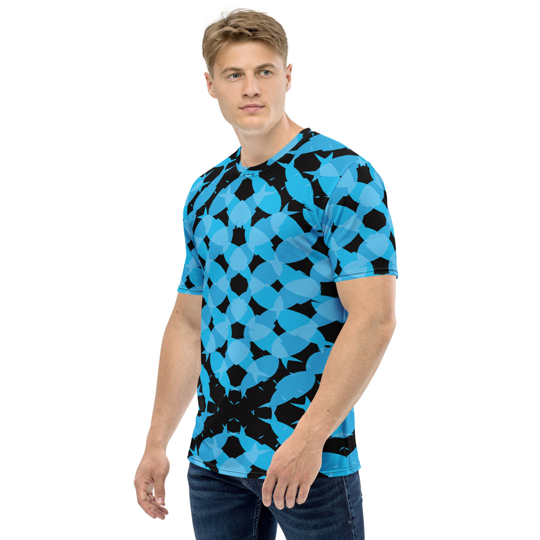 Premium Men's Jersey - Blue-Black Multiply