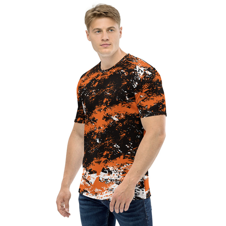 Premium Men's Jersey - Black-Orange Pitch