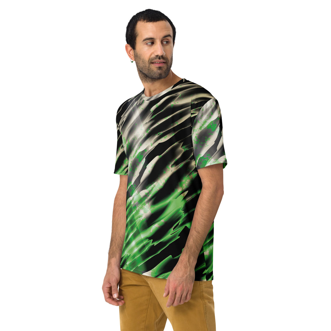 Premium Men's Jersey - Black-Green Gloss