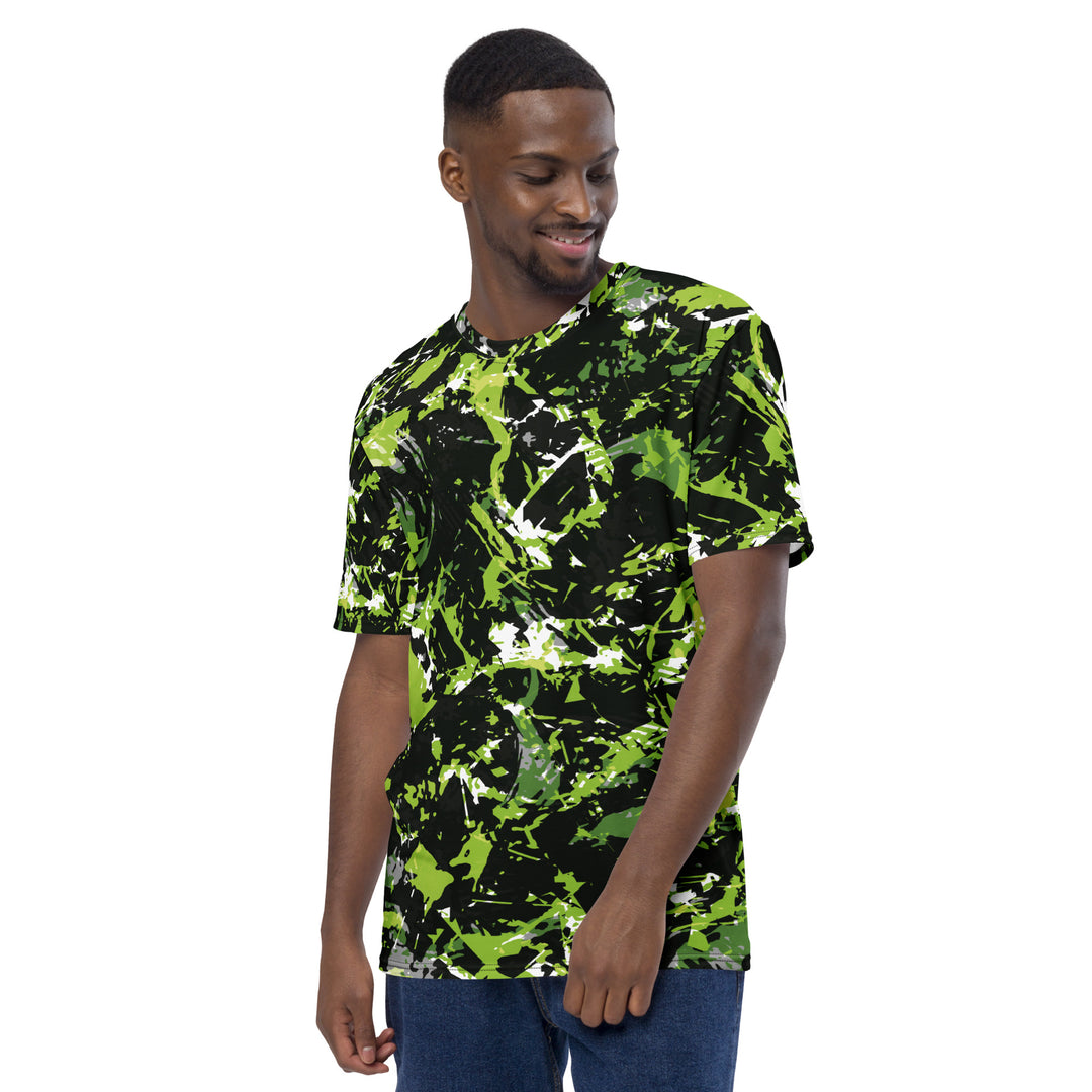 Premium Men's Jersey - Black-Green Forest