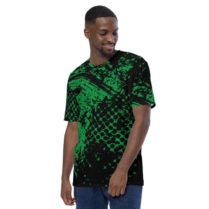 Premium Men's Jersey - Black-Green Mark