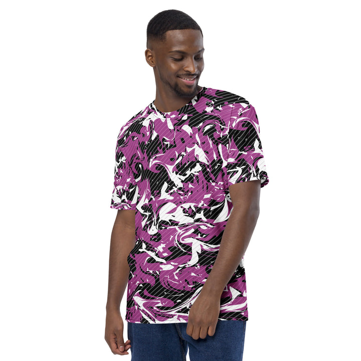 Premium Men's Jersey - Purple-Black Chaos