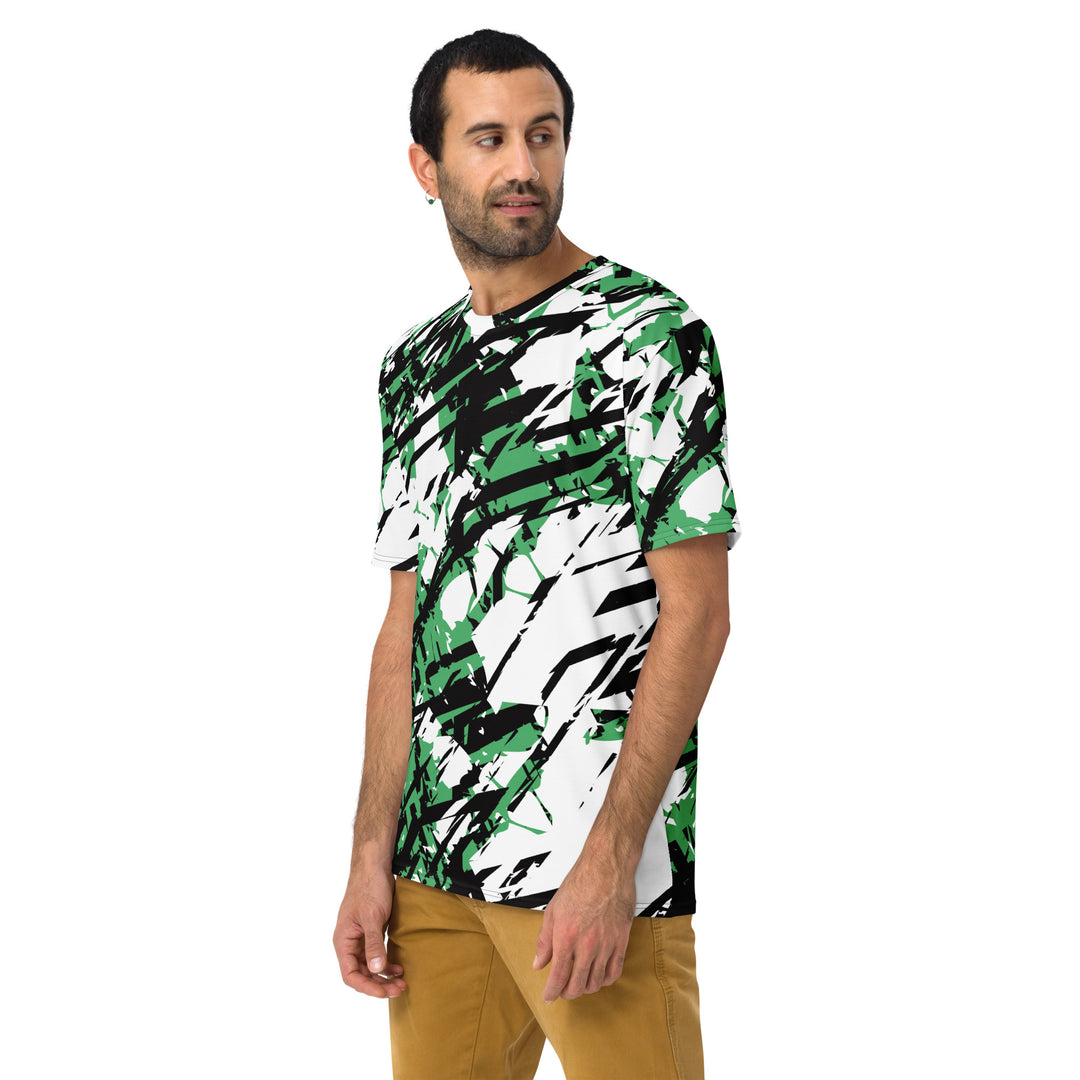 Premium Men's Jersey - White-Green Root