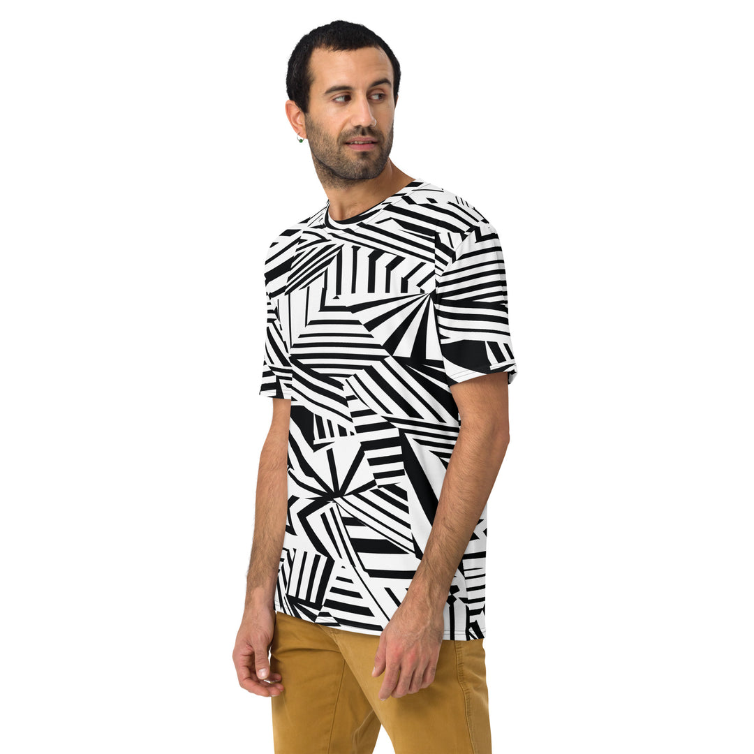 Premium Men's Jersey - Black-White Illusion