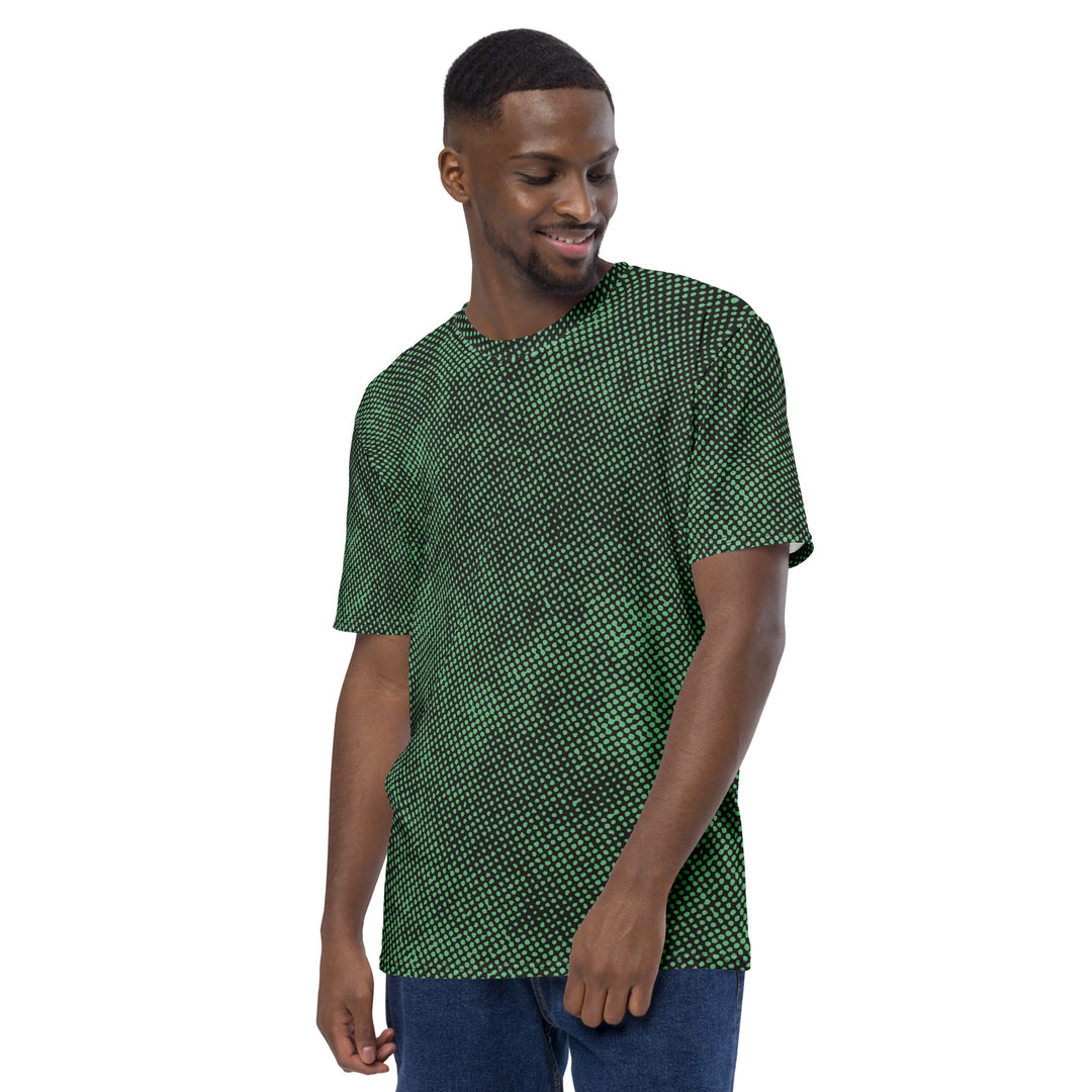 Premium Men's Jersey - Black-Green Lost