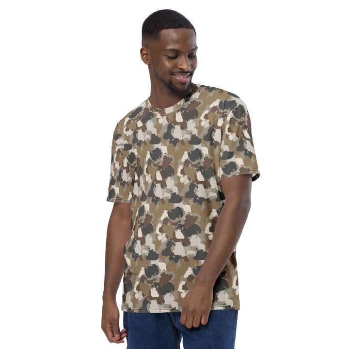 Premium Men's Jersey - Brown Camouflage