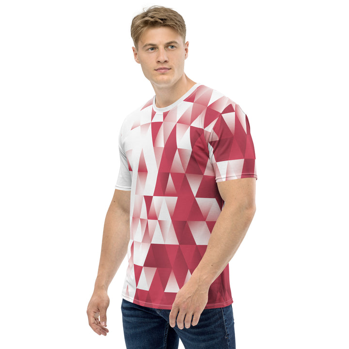 Premium Men's Jersey - White-Red Fade