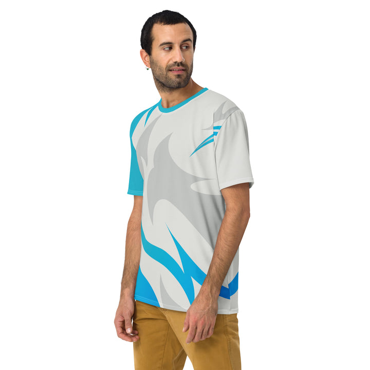 Premium Men's Jersey - White-Blue Blast