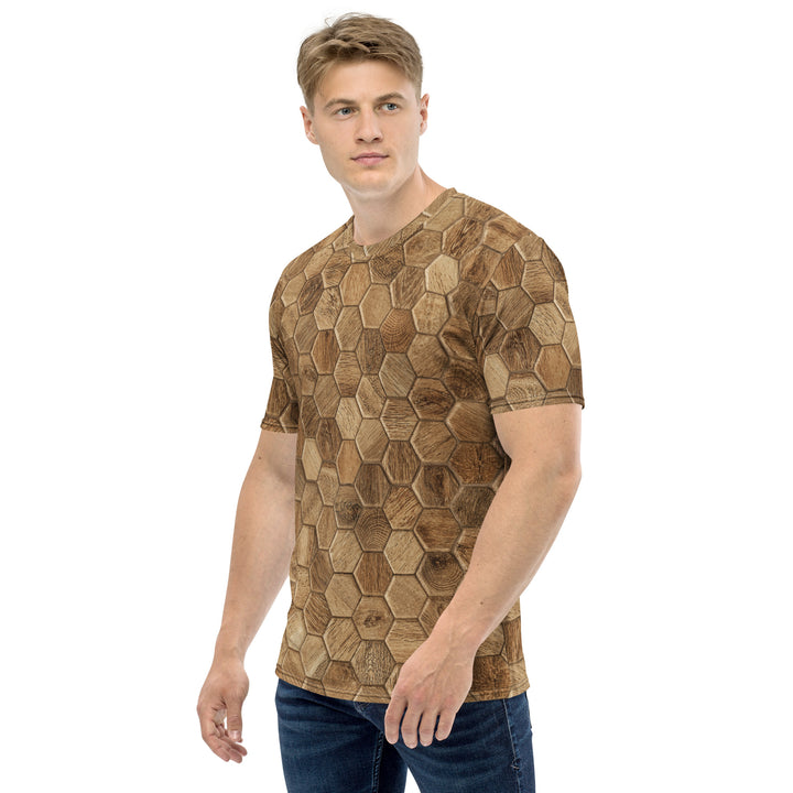 Premium Men's Jersey - Wood Hexagon