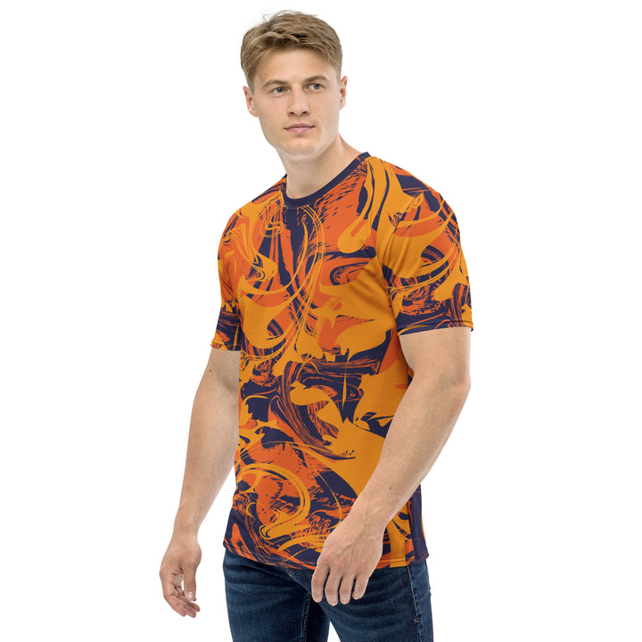 Premium Men's Jersey - Orange-Purple Dye