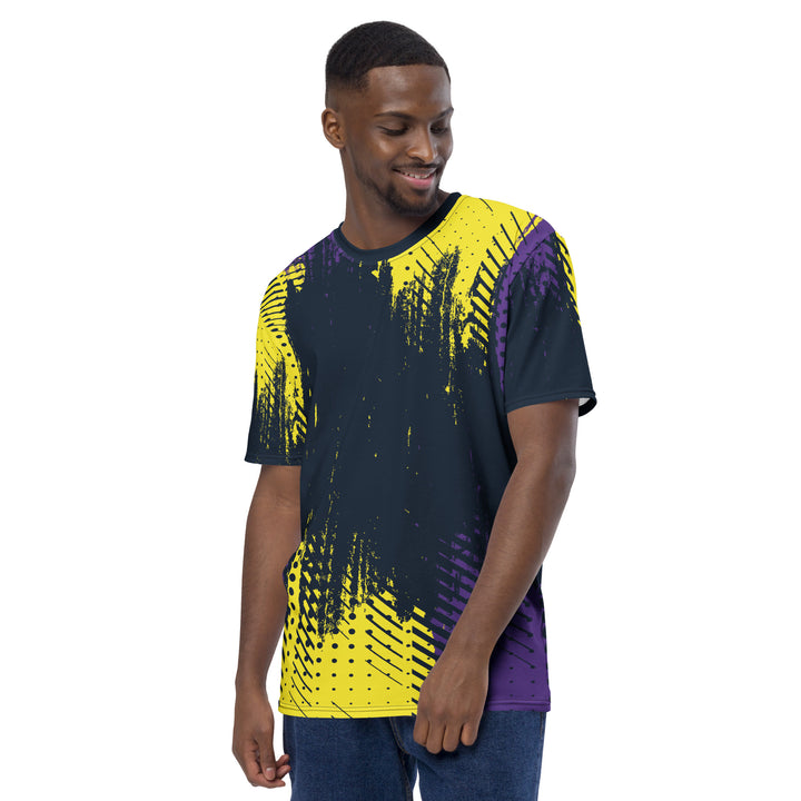 Premium Men's Jersey - Black-Yellow Wall