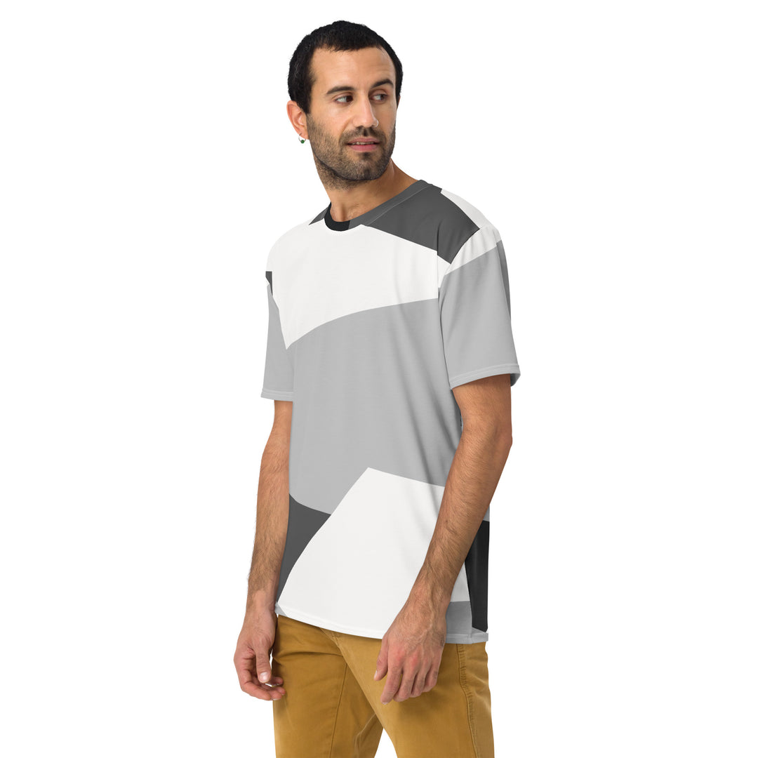 Premium Men's Jersey - White-Grey Simple