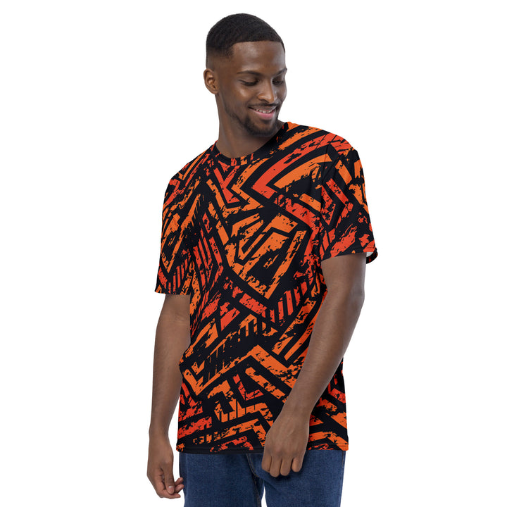 Premium Men's Jersey - Black-Orange Trend