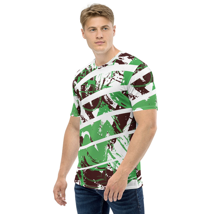 Premium Men's Jersey - Green-White Cut