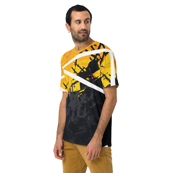 Premium Men's Jersey - Black-Yellow Halloween