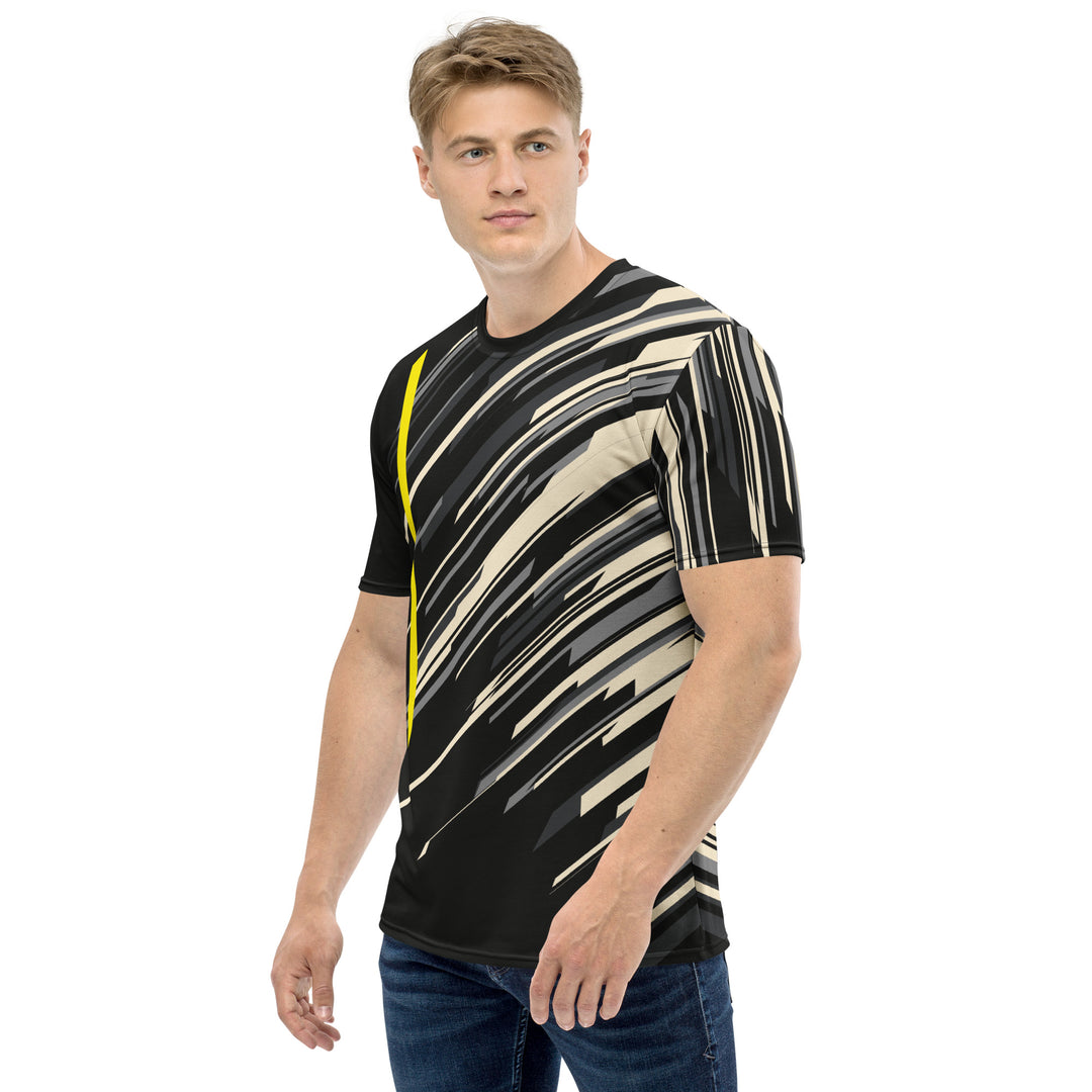 Premium Men's Jersey - Black-Beige Flash