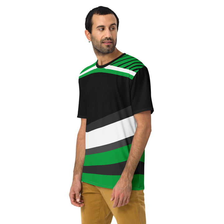 Premium Men's Jersey - Black-Green Blind