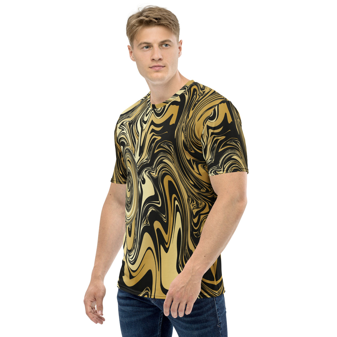 Premium Men's Jersey - Black-Yellow Blend