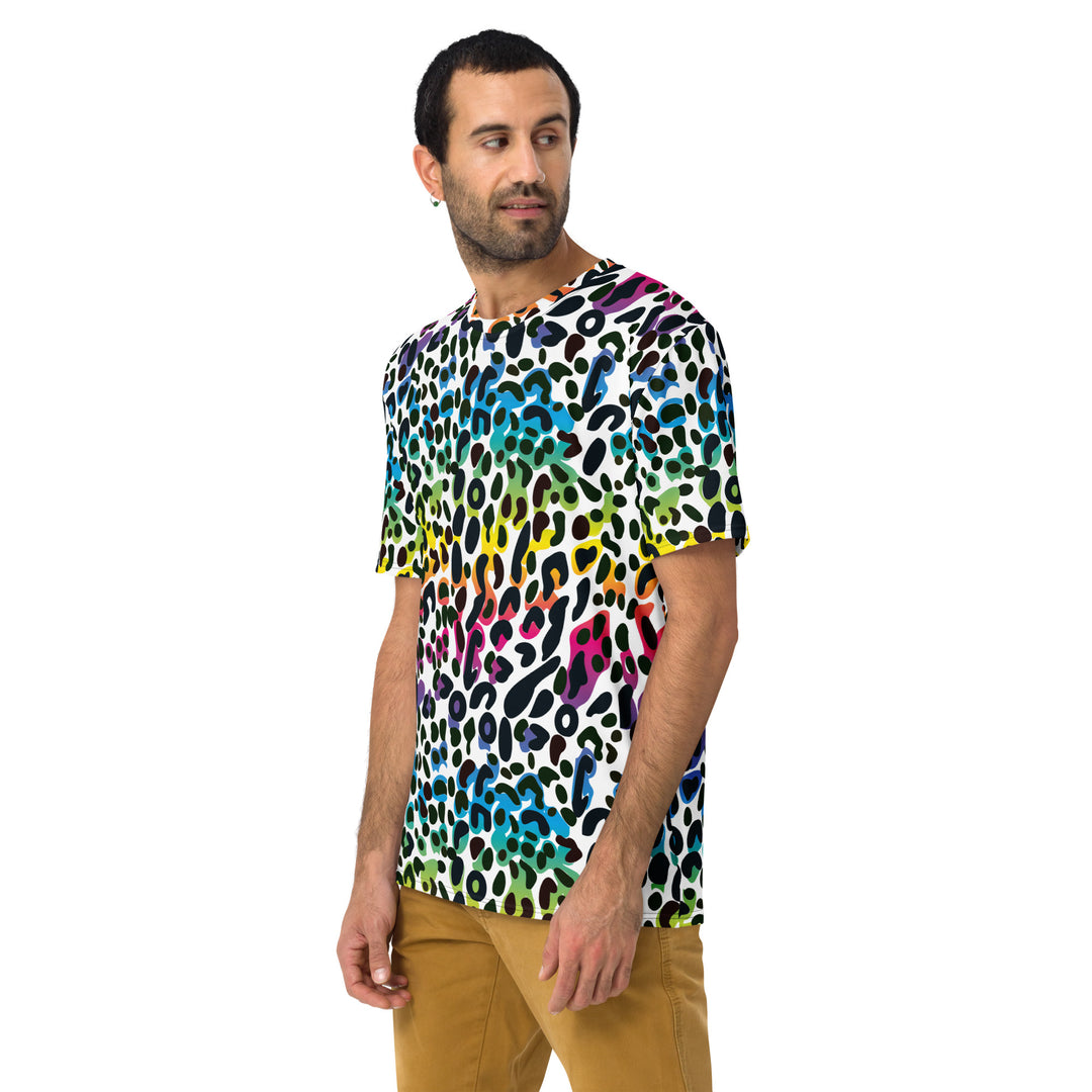 Premium Men's Jersey - Rainbow Leopard