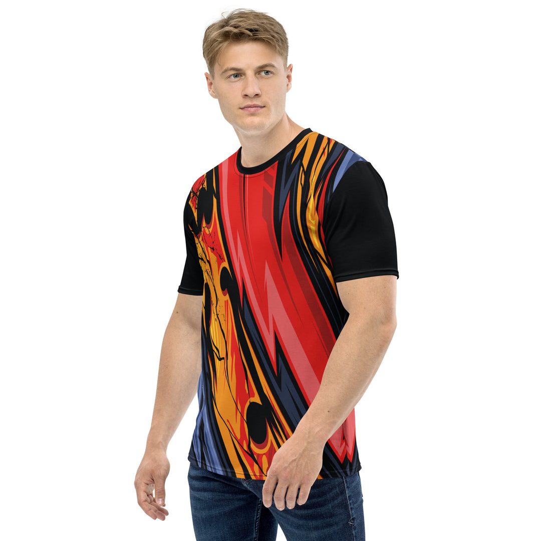 Premium Men's Jersey - Black-Red Blade