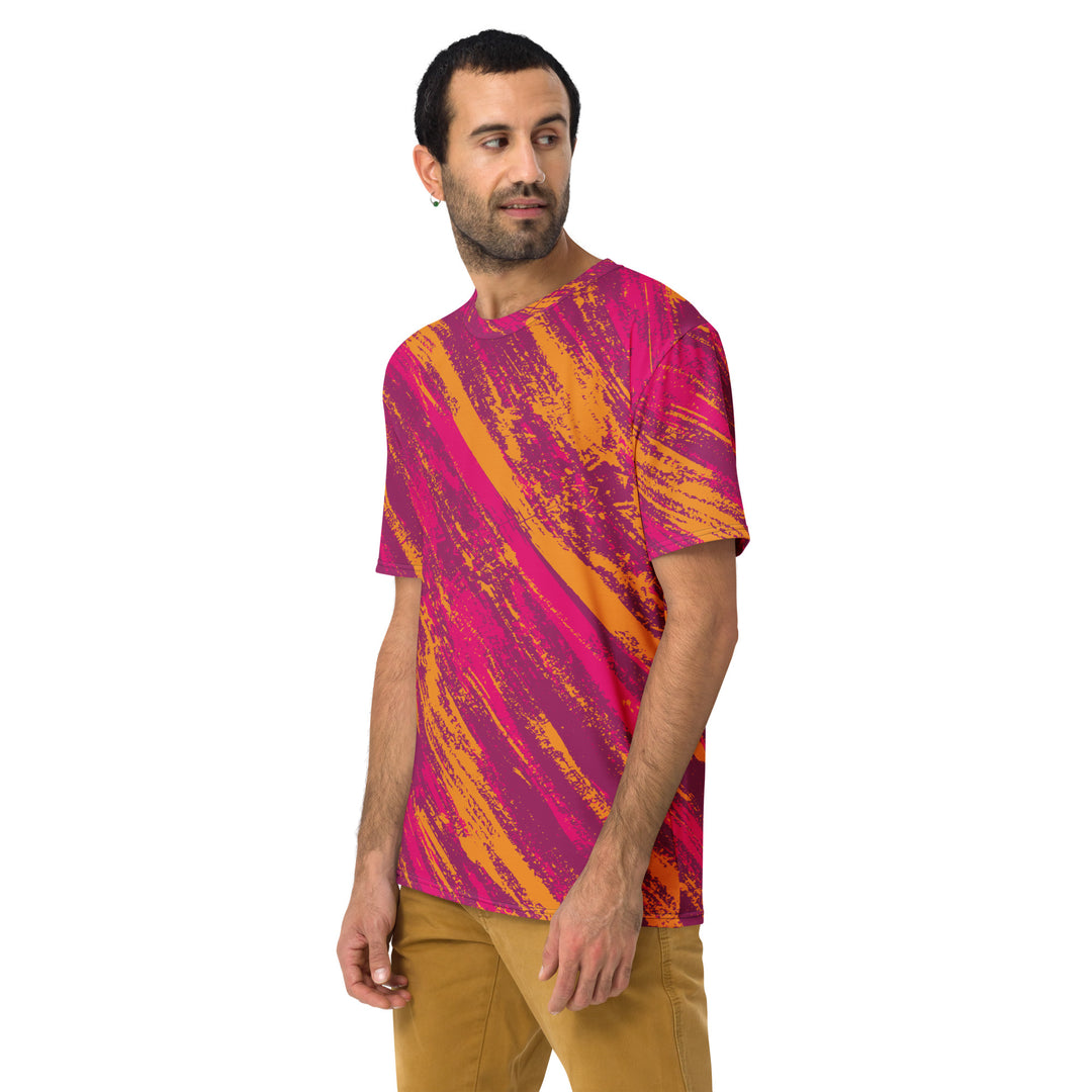 Premium Men's Jersey - Pink-Orange Scratch