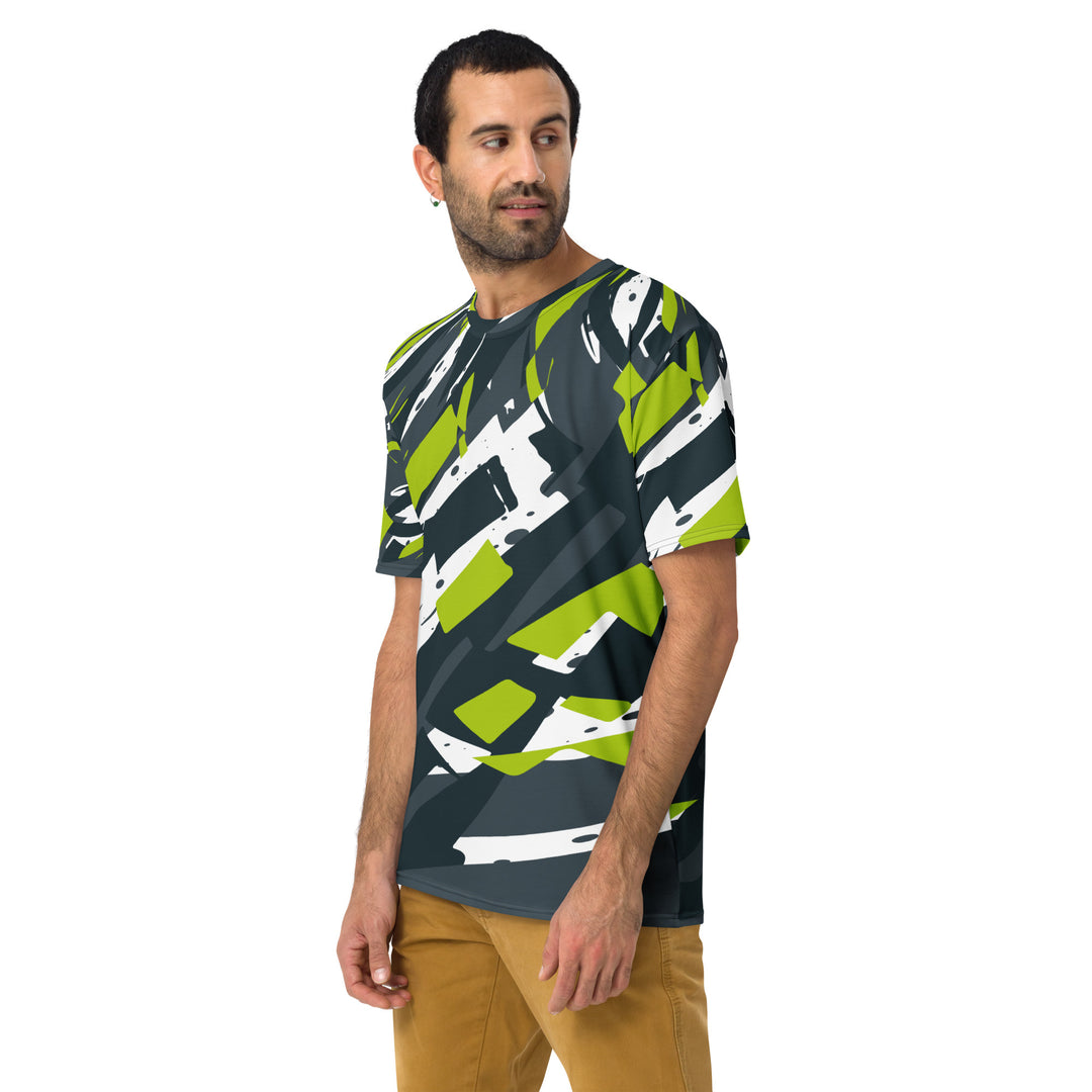 Premium Men's Jersey - Green-White Tornado