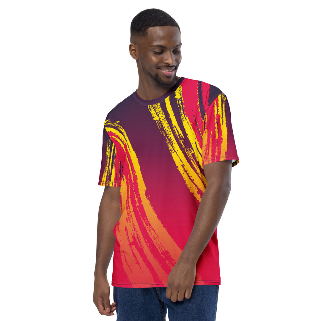 Premium Men's Jersey - Red-Yellow Beam