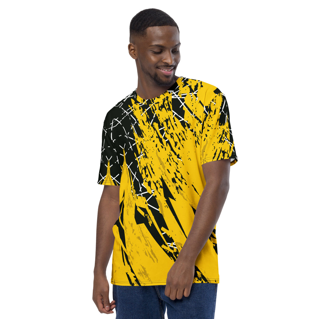 Premium Men's Jersey - Black-Yellow Work