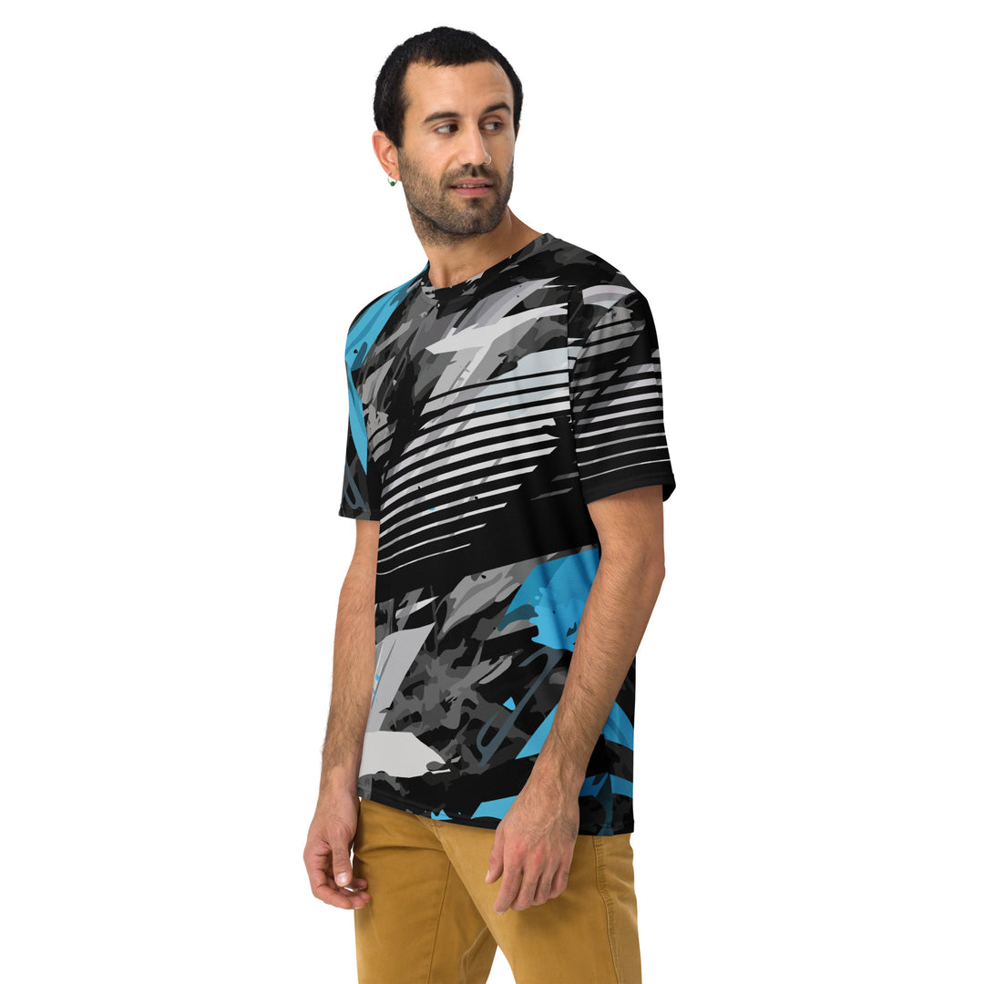 Premium Men's Jersey - Black-Blue Daze