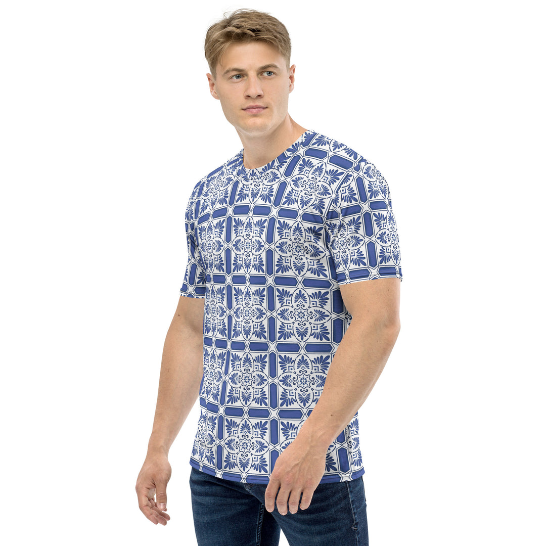 Premium Men's Jersey - Blue-White Blossom