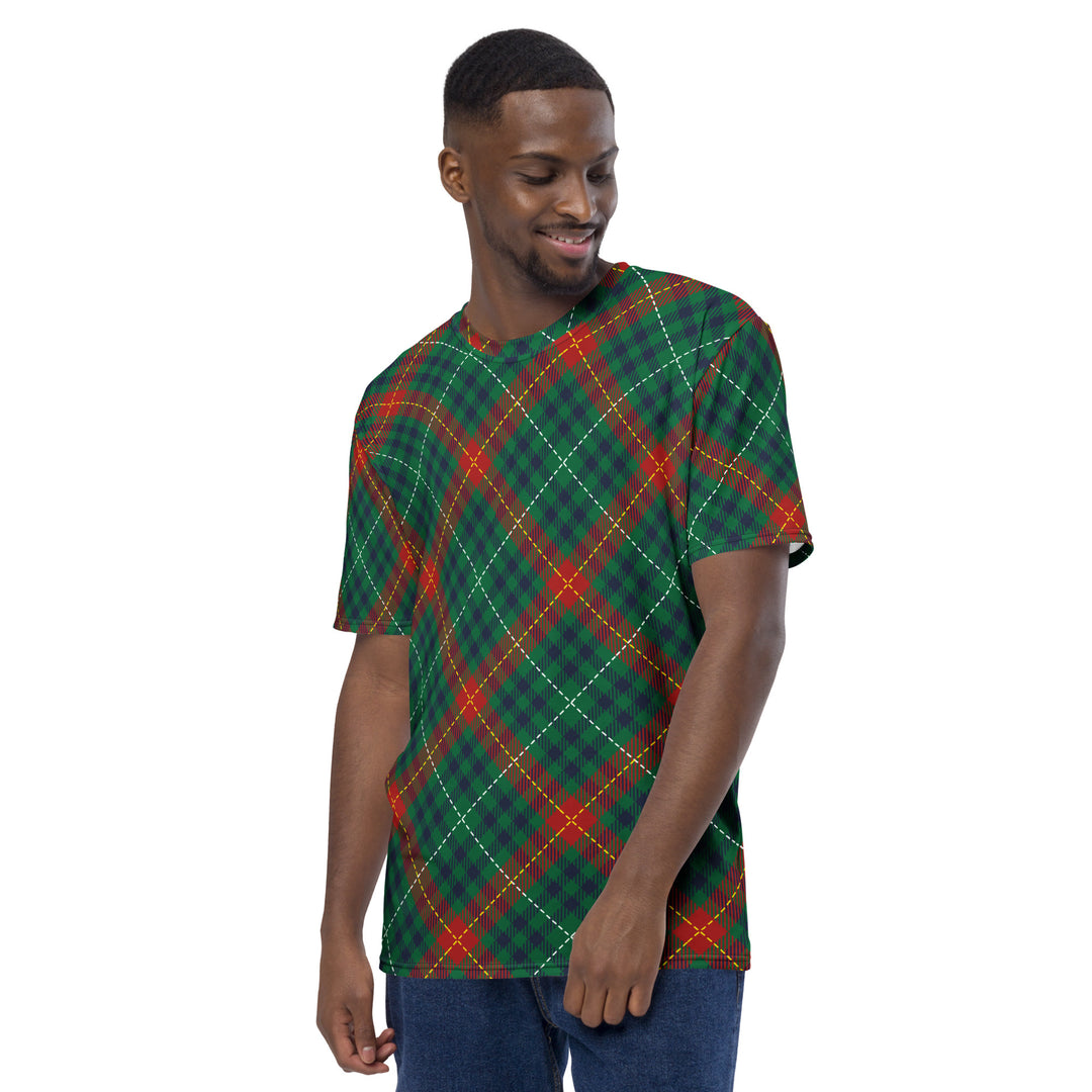 Premium Men's Jersey - Green-Red Tartan