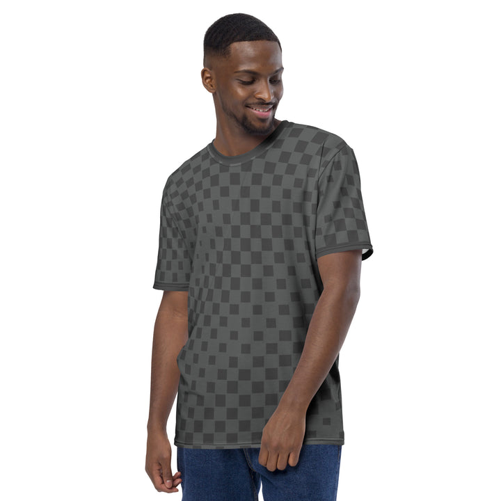 Premium Men's Jersey - Grey Checker