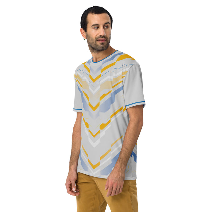 Premium Men's Jersey - Grey-Yellow Formation