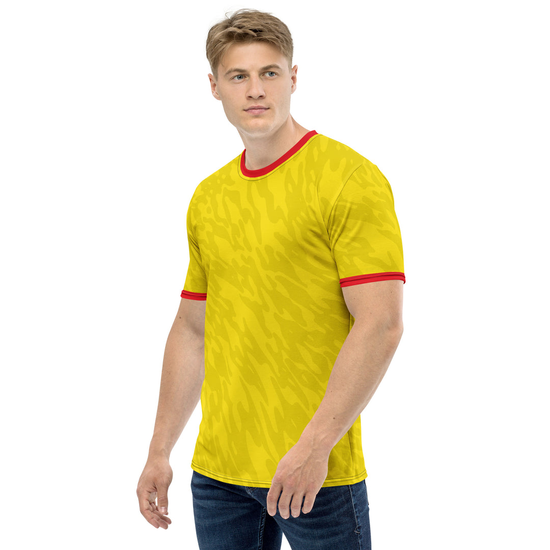 Premium Men's Jersey - Yellow-Red Astral