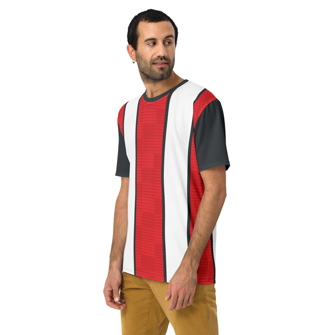 Premium Men's Jersey - Red-White Bar