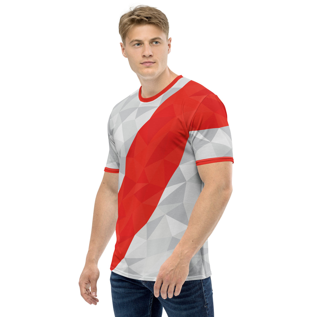 Premium Men's Jersey - Grey-Red Winner