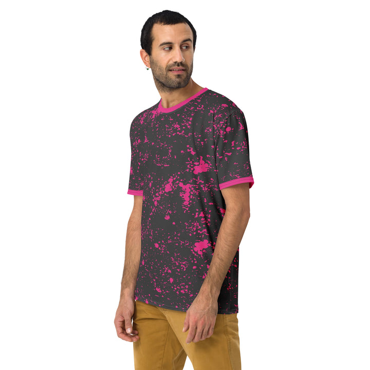 Premium Men's Jersey - Grey-Pink Stains